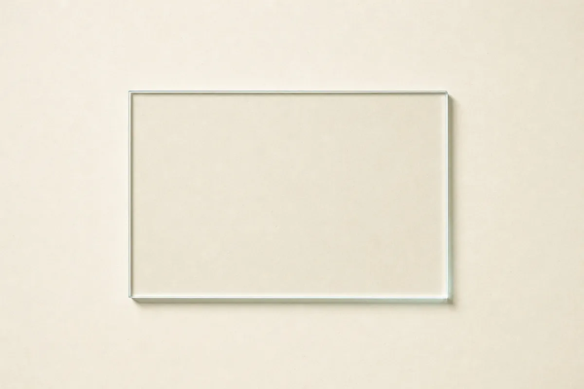 Blank Acrylic cards business card, flat