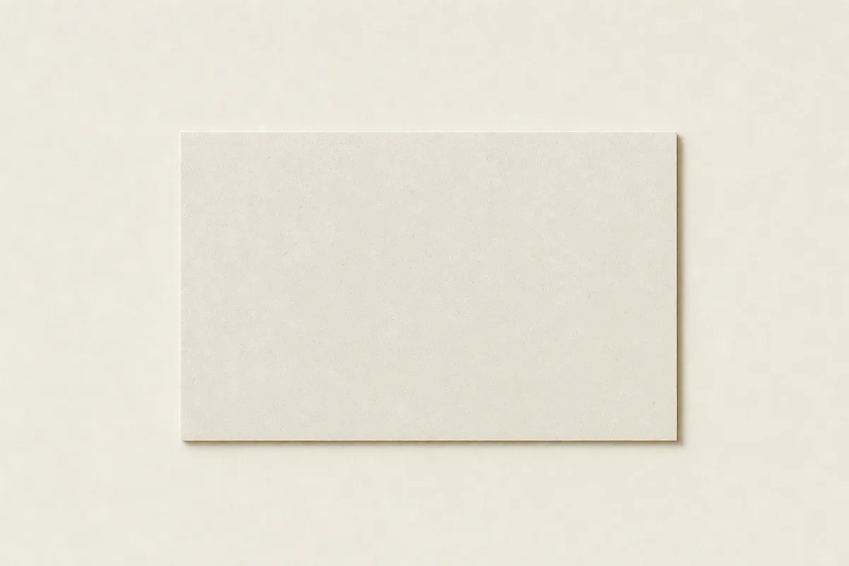 Blank Bagasse (sugarcane) board business card, flat