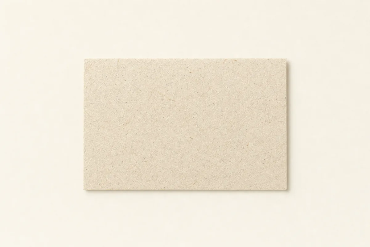 Blank Banana fibre paper business card, flat