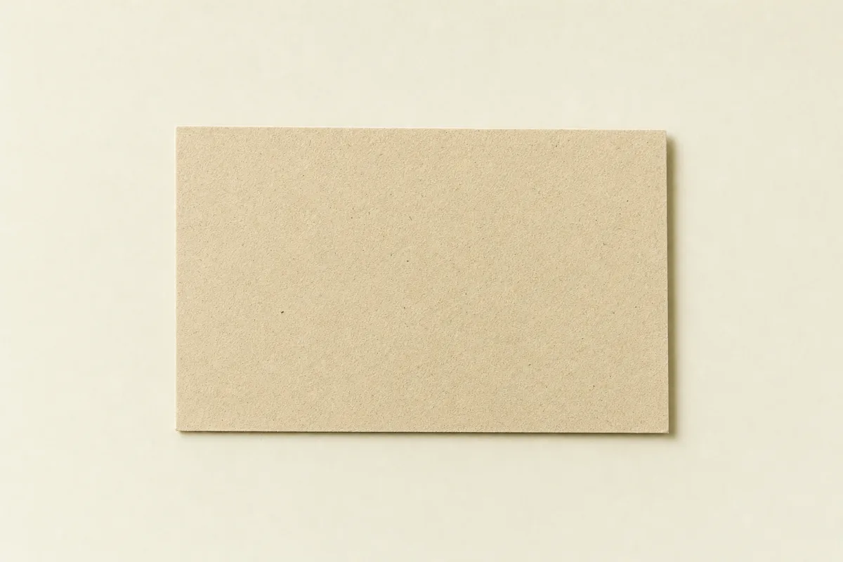 Blank Beer paper business card, flat