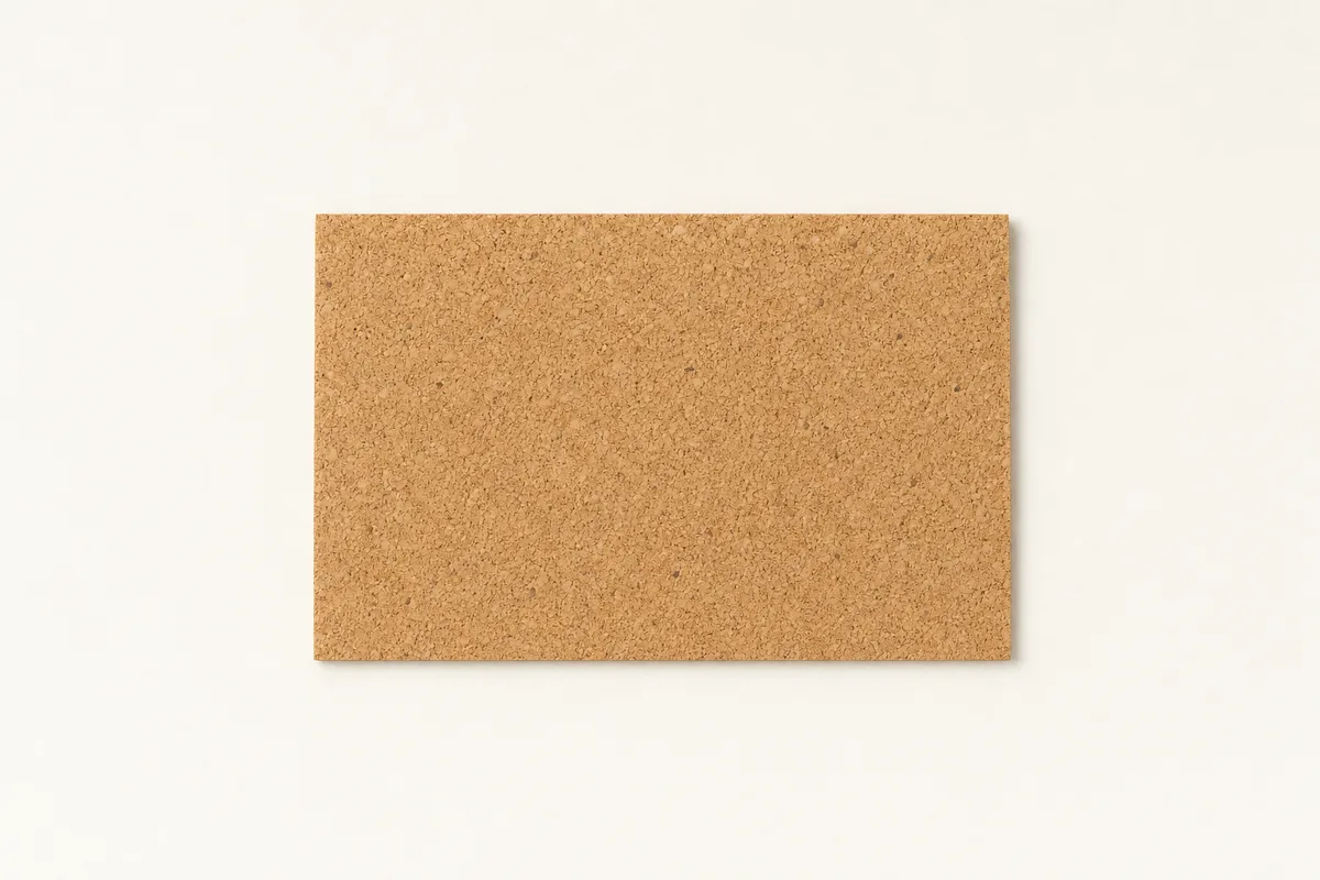 Blank Cork business card, flat