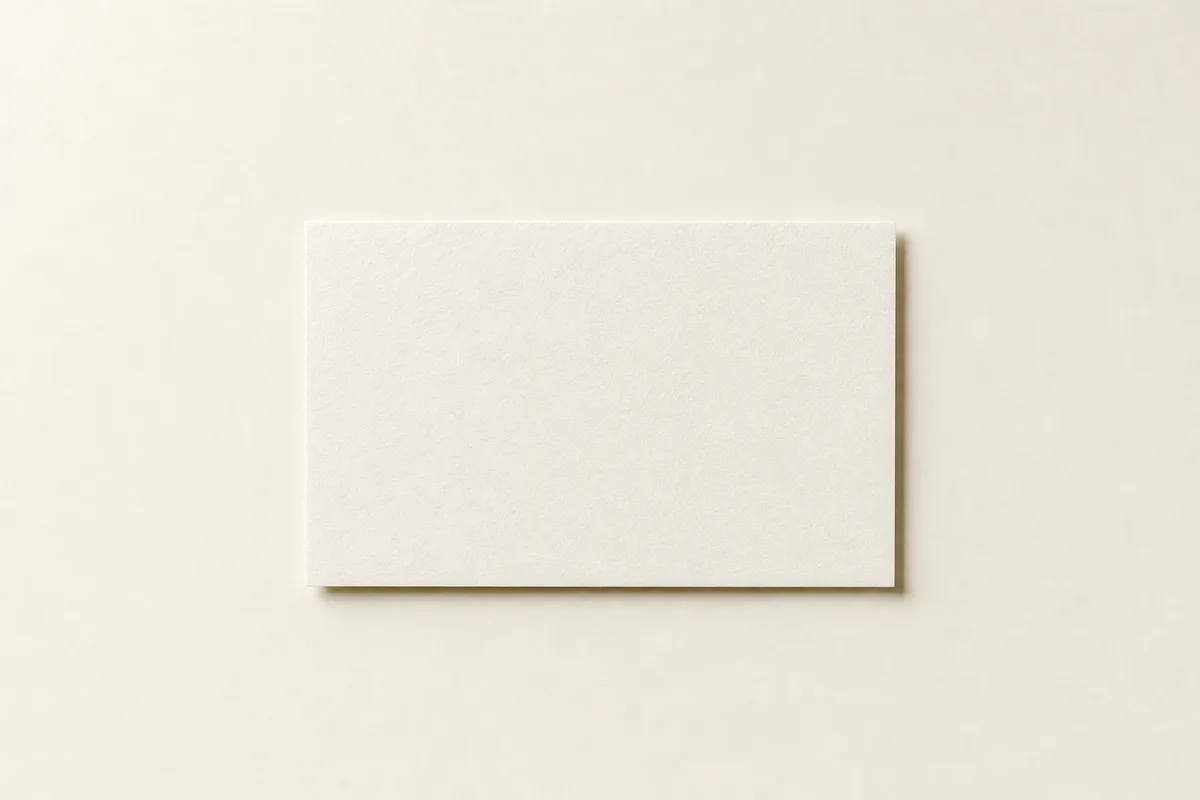 Blank Cotton board 450 and 500gsm business card, flat