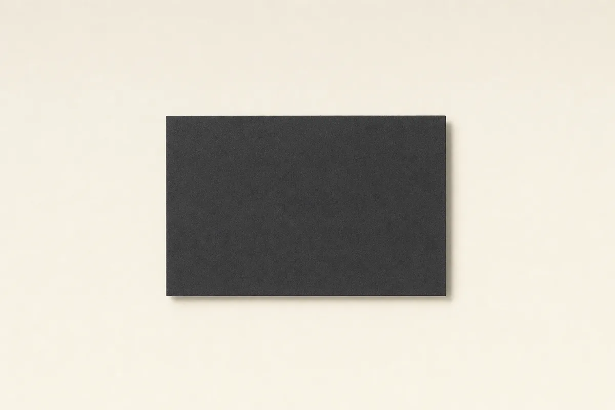 Blank Curious Matter business card, flat