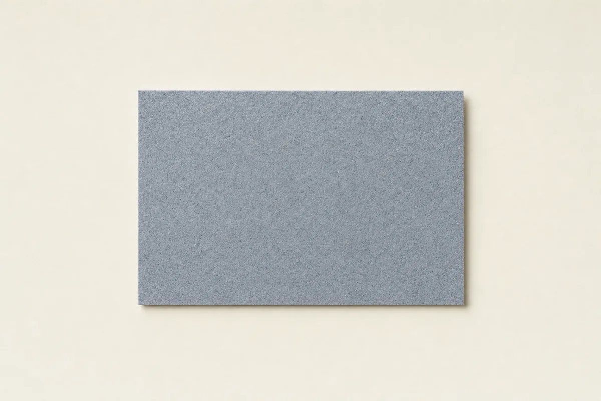 Blank Denim paper business card, flat