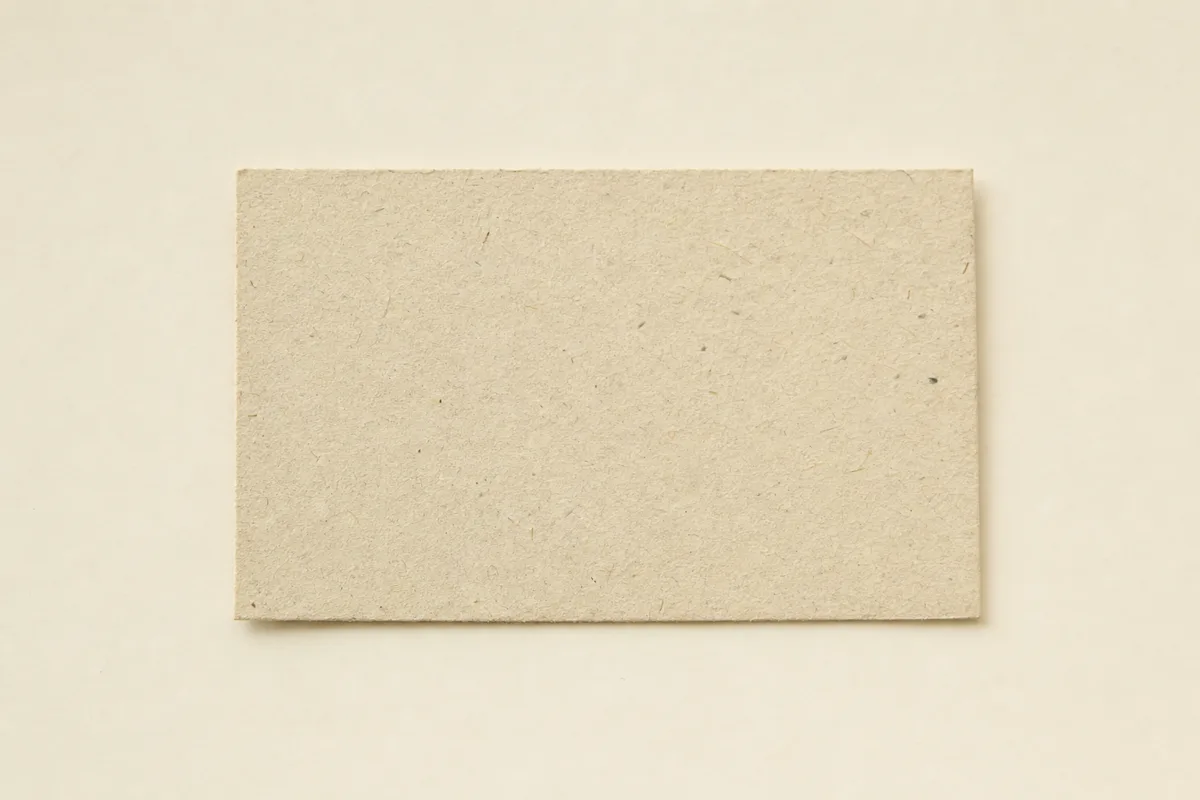 Blank Elephant dung paper business card, flat