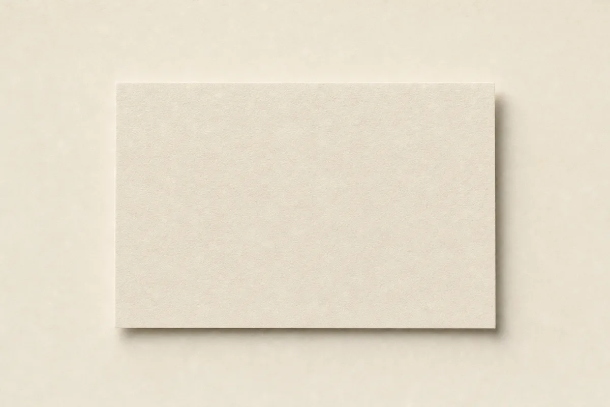 Blank Gmund Cotton 300 and 450gsm business card, flat