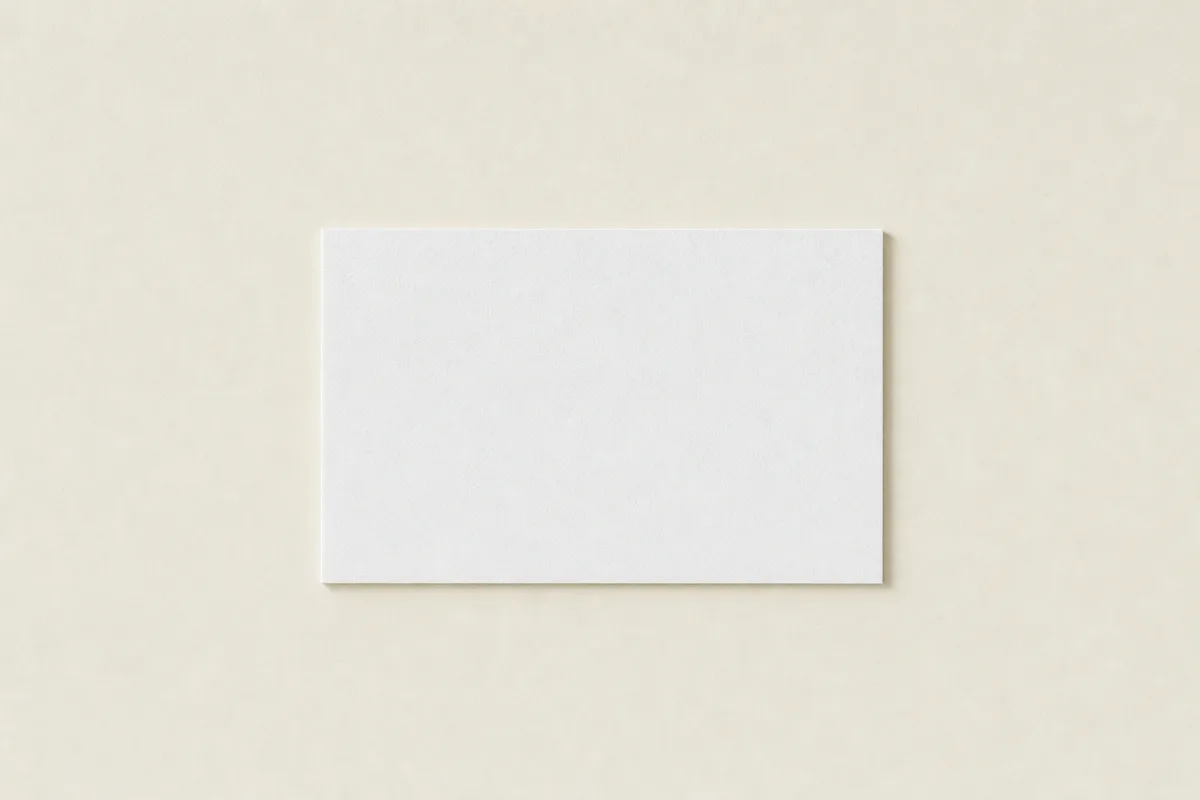 Blank Gmund Lakepaper Extra business card, flat