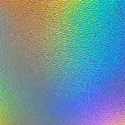Close-up of the Holographic and mirror board surface texture