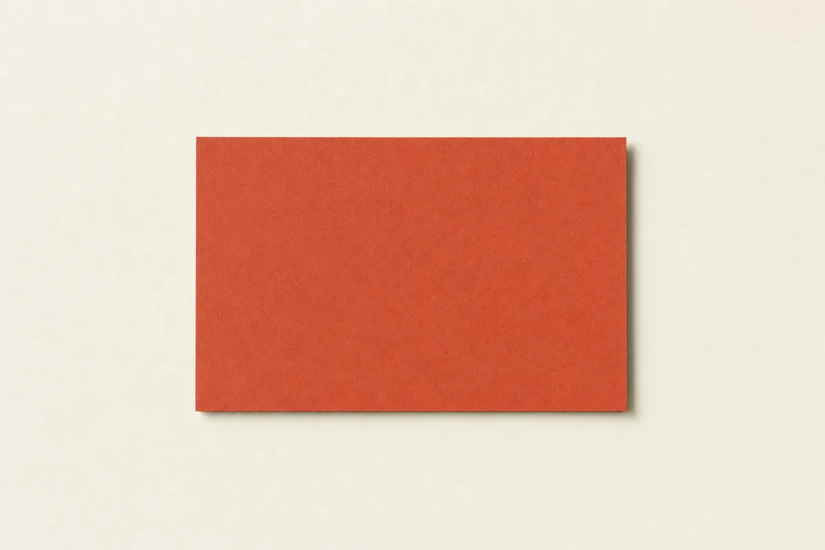 Blank Koehler Euler coloured board business card, flat