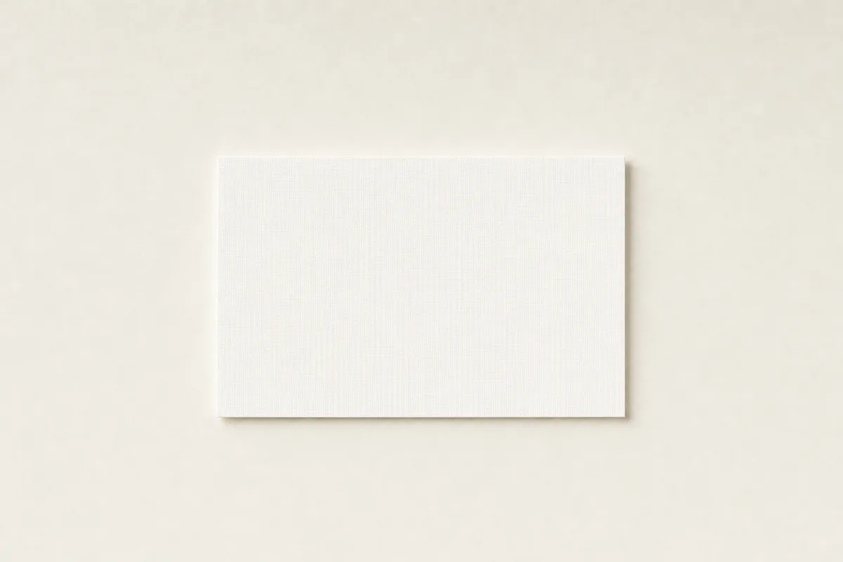 Blank Linen board business card, flat