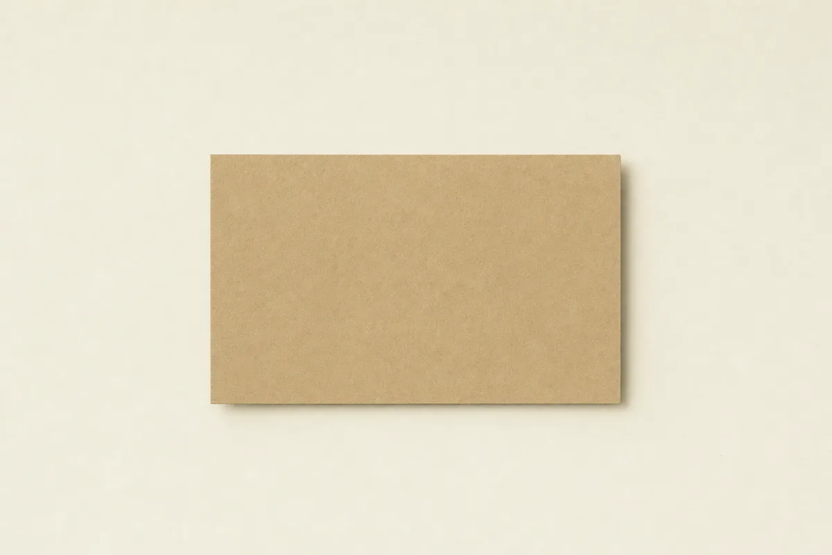 Blank Materica business card, flat