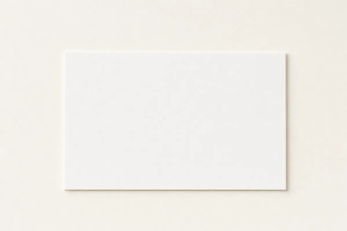 Blank Mohawk Superfine business card, flat