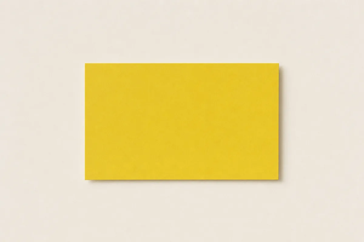 Blank Pop-Tone and Speckletone business card, flat