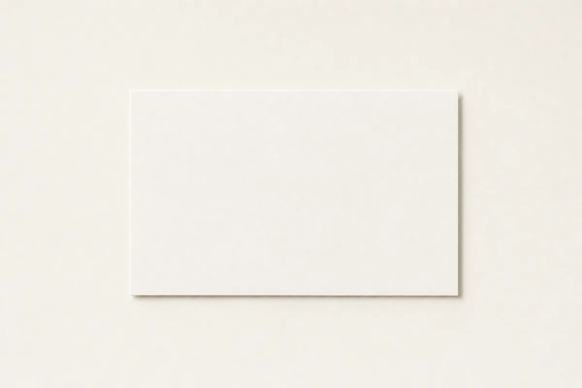 Blank Recycled board business card, flat
