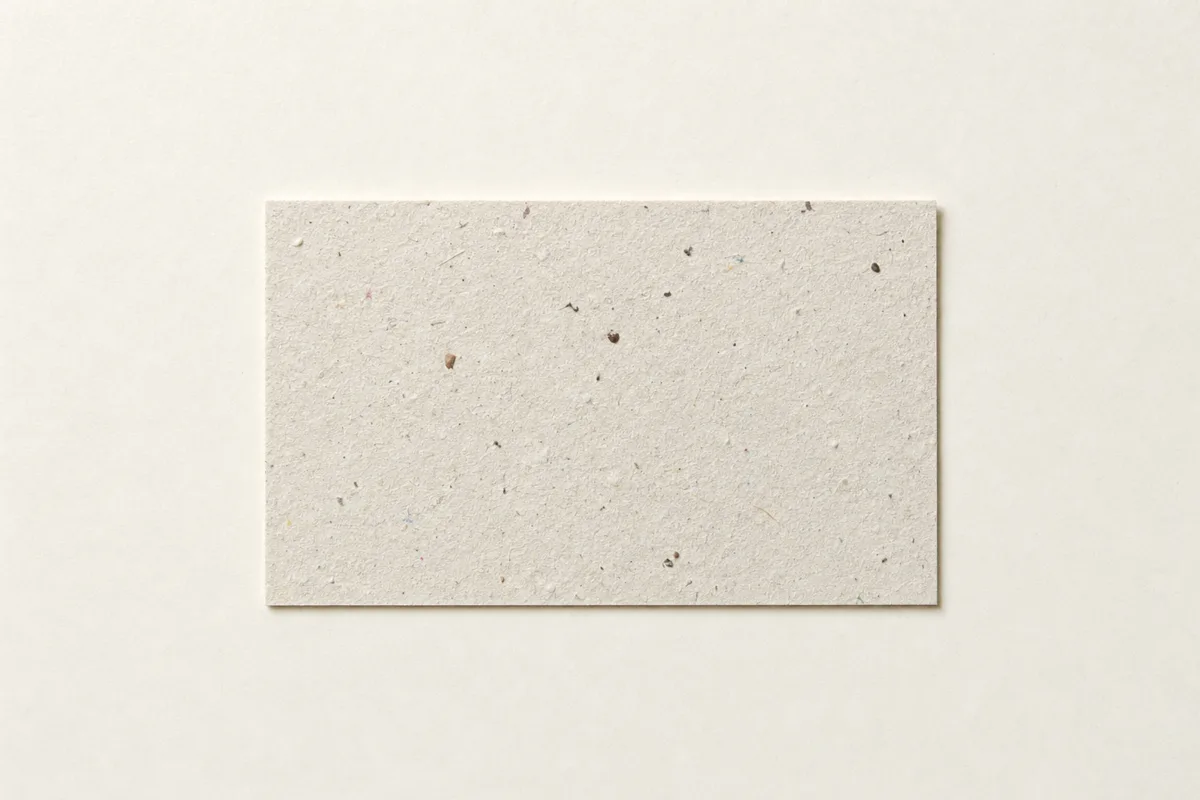 Blank Plantable seed paper business card, flat
