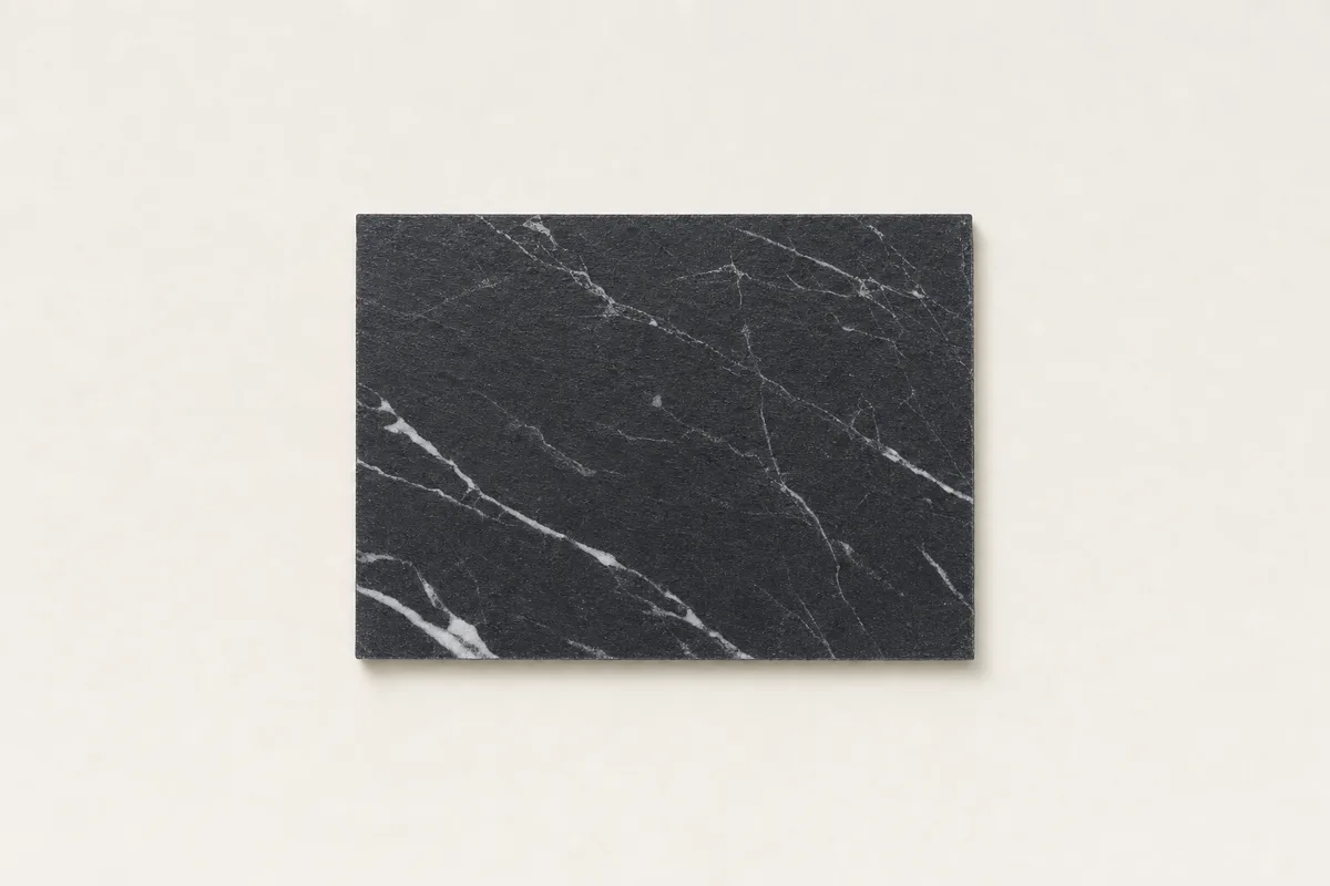 Blank Slate and marble business card, flat