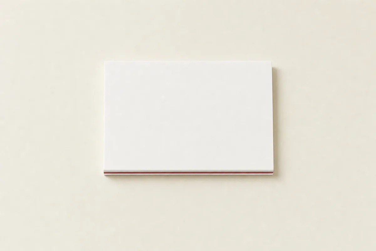 Blank STAX layered card business card, flat