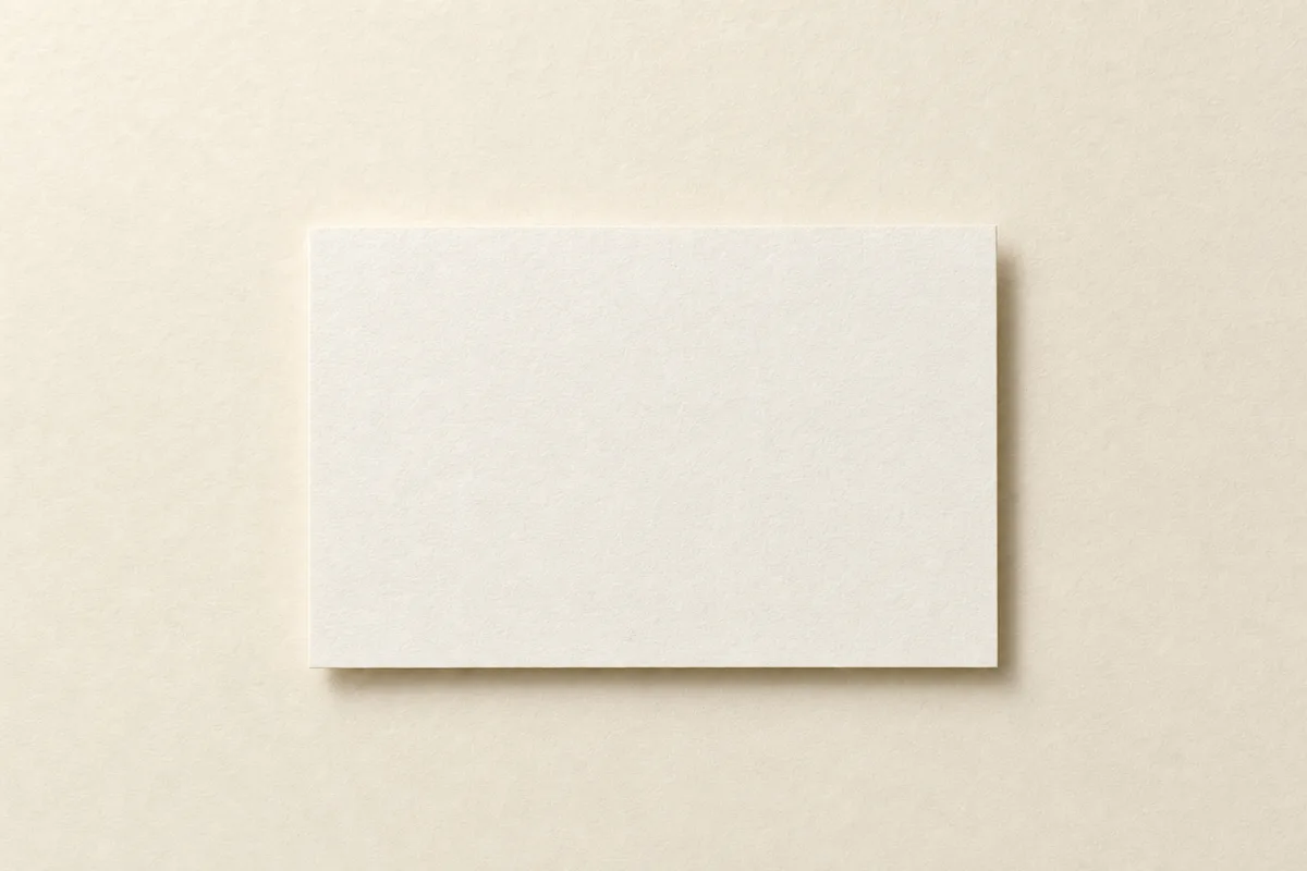 Blank Wild Cotton business card, flat