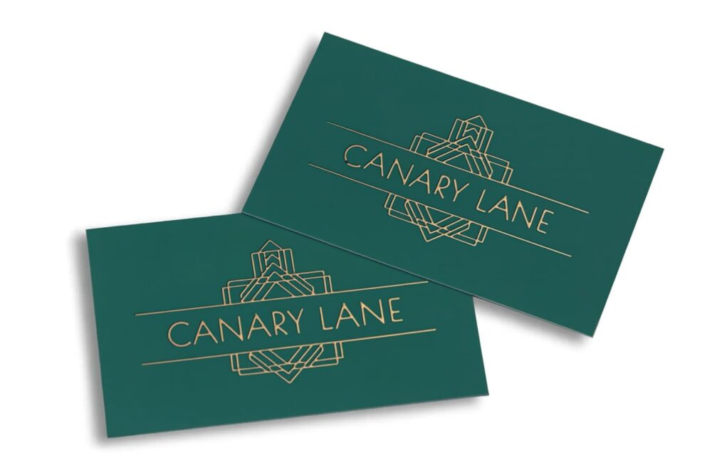 Rose Gold Foil Business Cards - Image 3