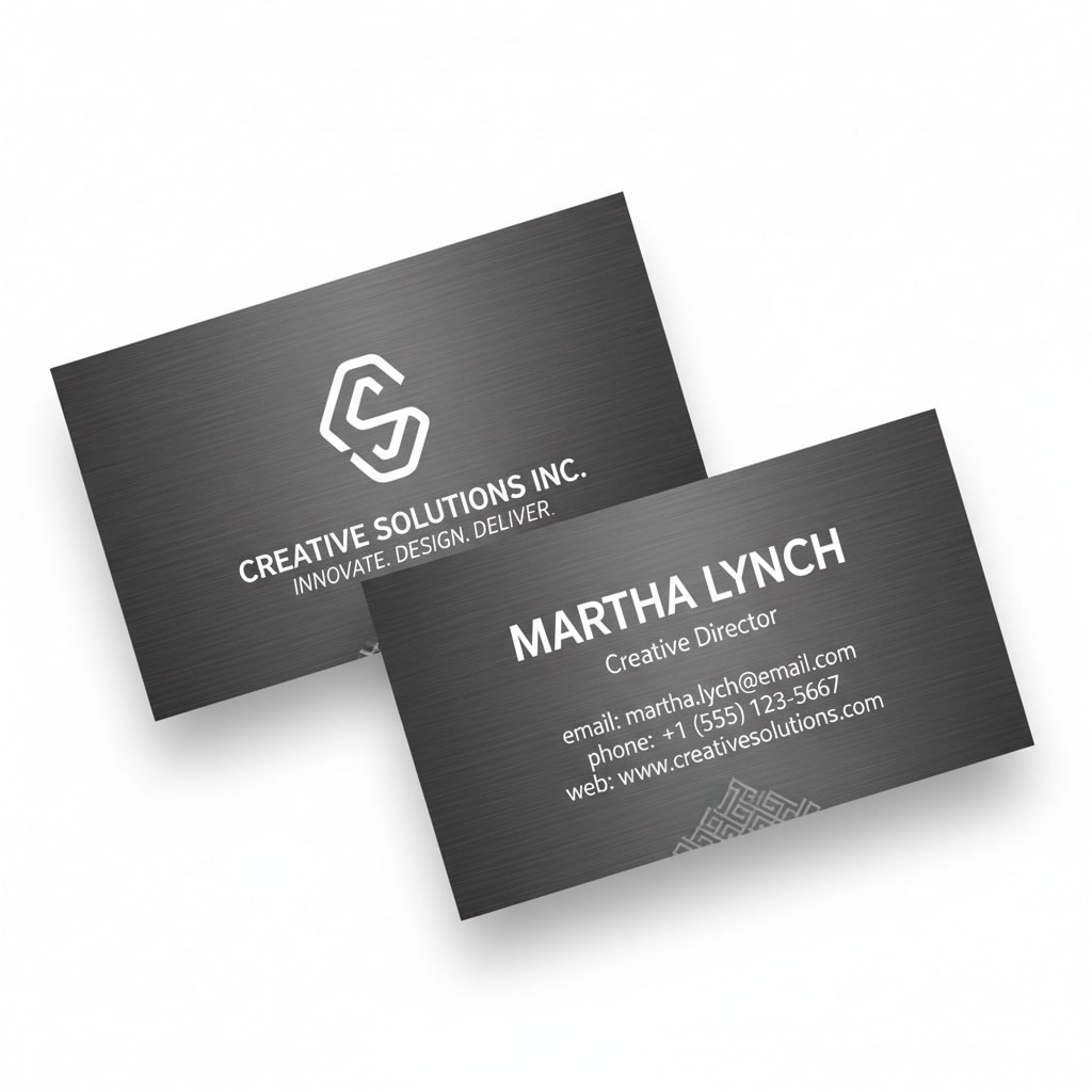 grey premium business card