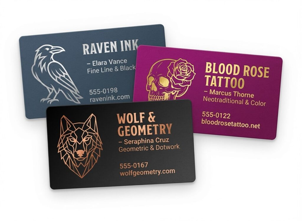 Tattoo Artist business cards