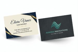velvet finishing business card