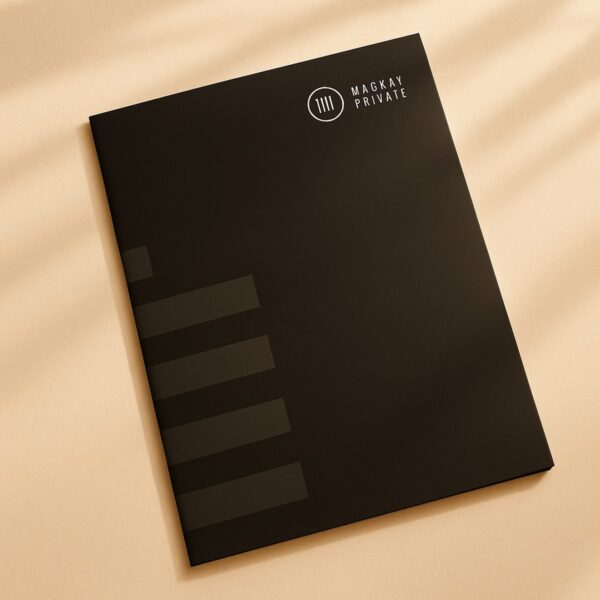 A4 matte presentation folder with professional finish