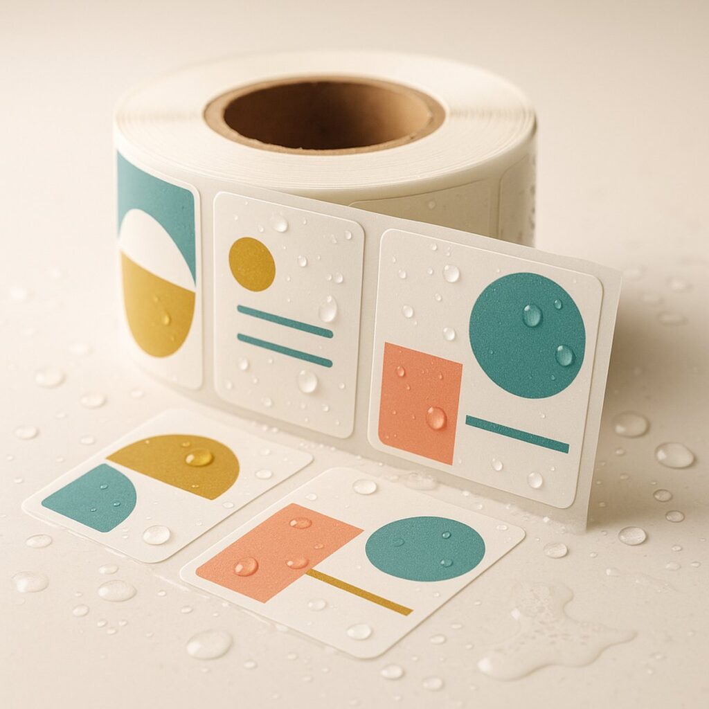 Waterproof Square Labels | Custom Printed | Space Print