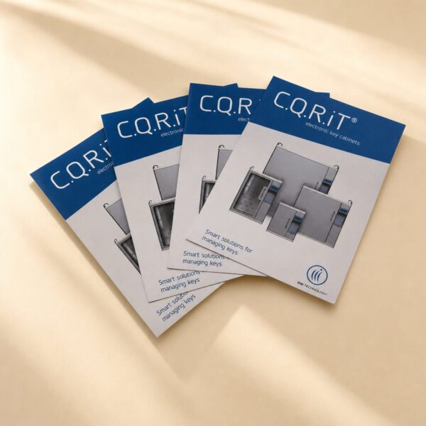 A5 flyers printed for CQRiT electronic key cabinets