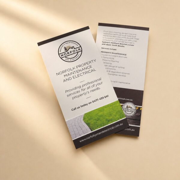 DL Flyer printed sample