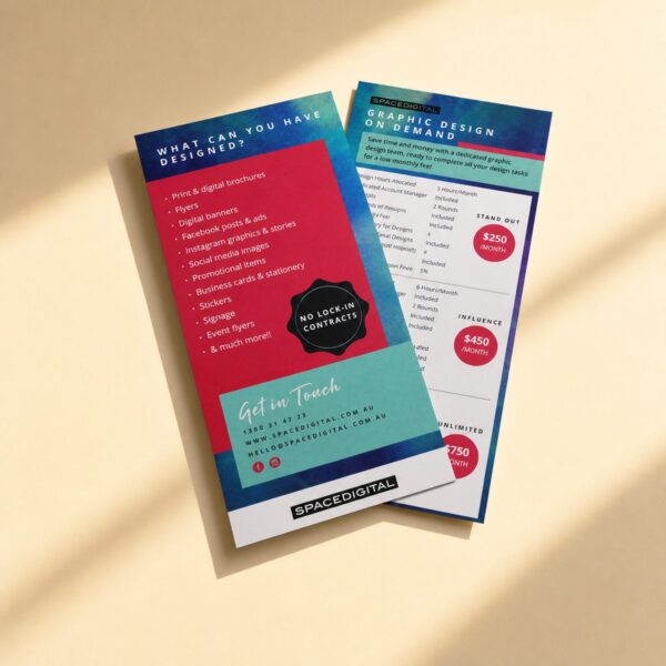 DL Flyer printed sample