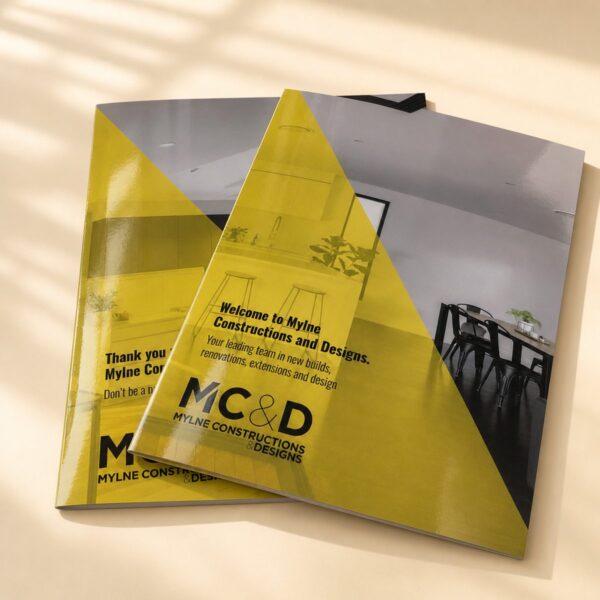 Gloss laminated A4 presentation folder