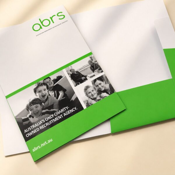A4 presentation folder economy open showing inside pockets
