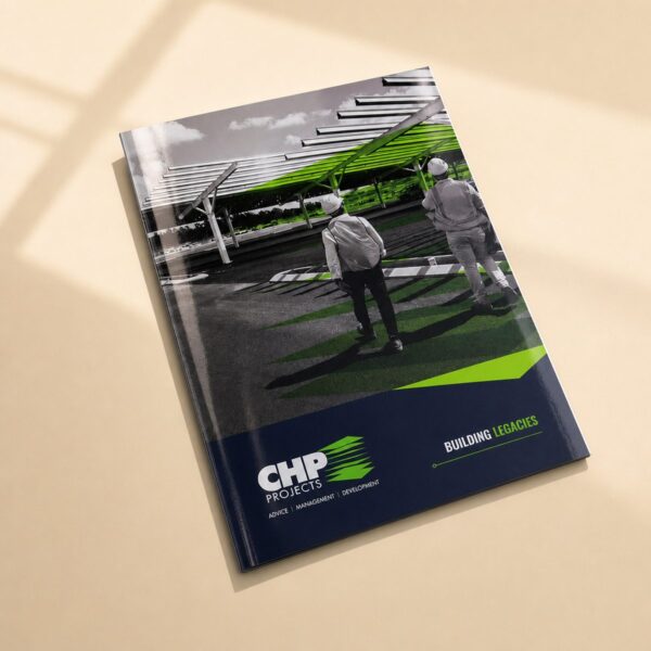 A4 gloss booklet printed for CHP Projects