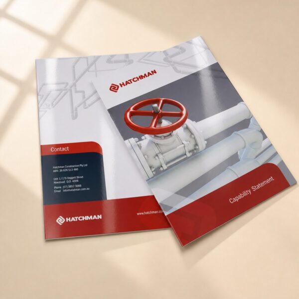 A4 gloss booklets printed for Hatchman