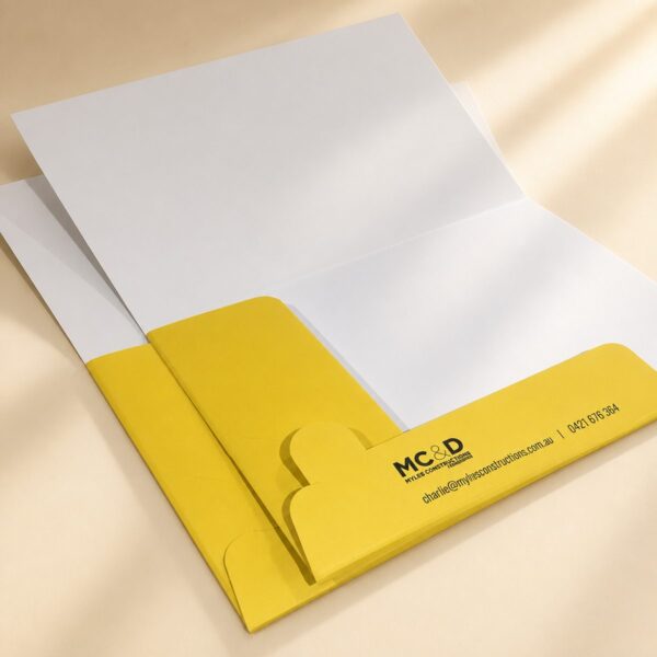 Presentation Folder - Yellow