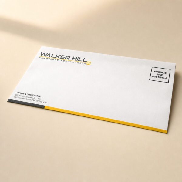 Custom printed DL business envelope