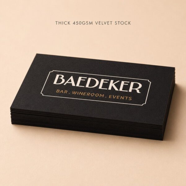 Velvet Business Cards - Thick 450GSM Stock
