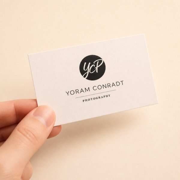 Velvet Business Cards - In Hand