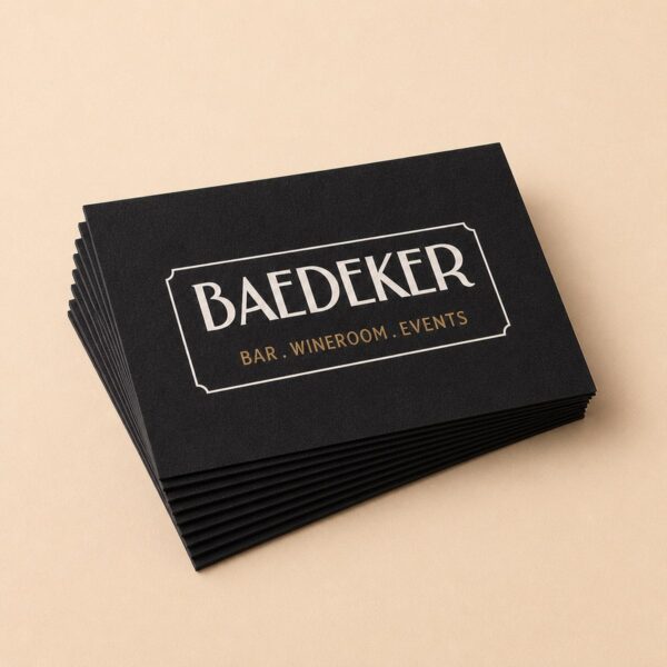 Velvet Business Cards - Stack
