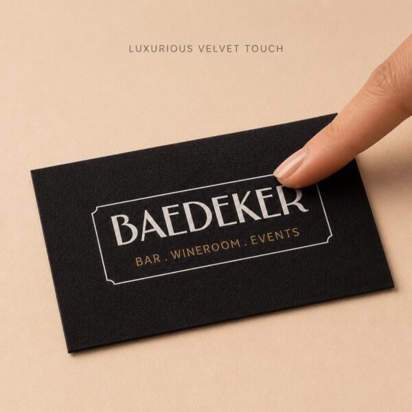Velvet Business Cards - Luxurious Velvet Touch