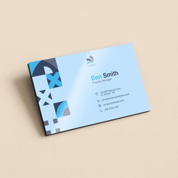 Business card fridge magnet, gloss laminated, 90 x 55mm