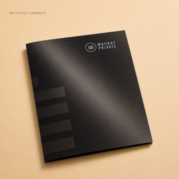 A4 Presentation Folders Matte Silk - Matte Silk Laminate
