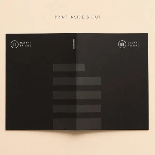 A4 Presentation Folders Matte Silk - Print Inside and Out