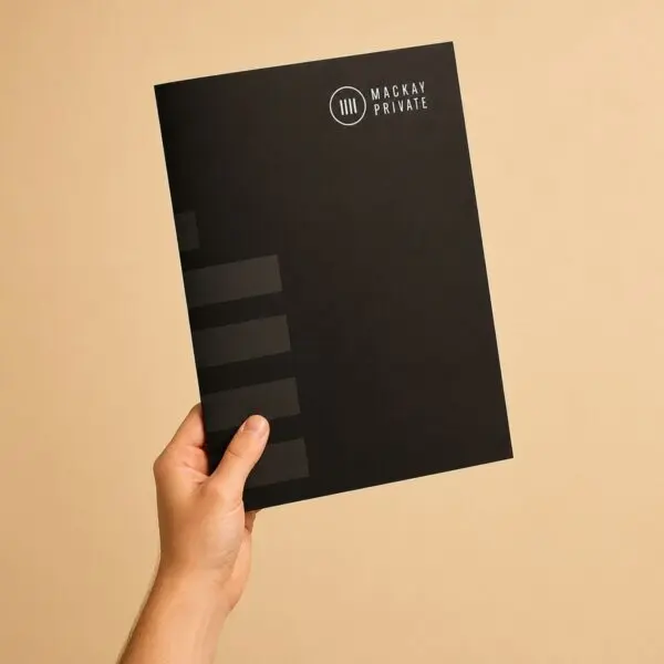 A4 Presentation Folders Matte Silk - In Hand