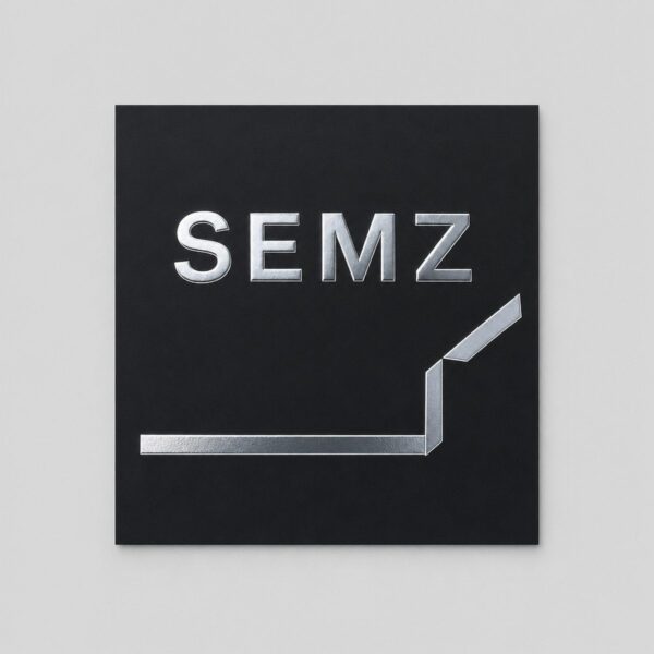Square 55x55mm custom size silver foil business card